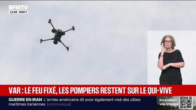 INCENDIE DANS LE VAR: LA PRÉCIEUSE AIDE DES DRONES POUR DÉTECTER LES POINTS CHAUDS