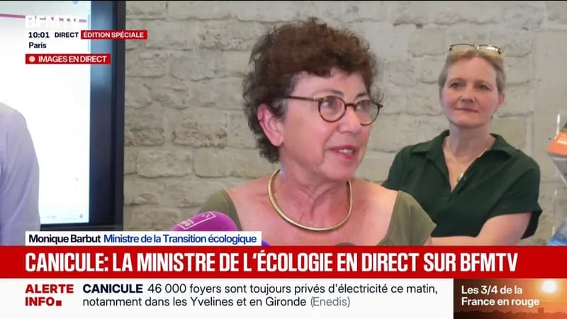 CANICULE: « IL EST FORT PROBABLE, QUE D’ICI LA FIN DE L’ÉTÉ, ON VA VIVRE DE NOUVELLES AUGMENTATIONS DE TEMPÉRATURES », ESTIME LA MINISTRE DE LA TRANSITION ÉCOLOGIQUE