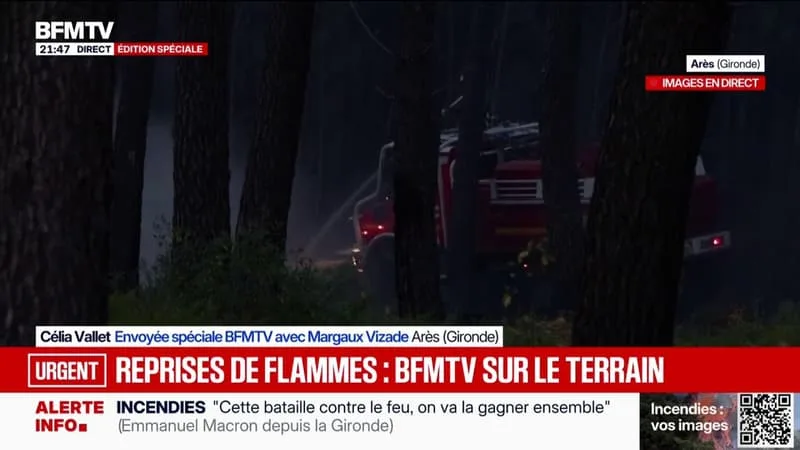 REPRISES DES FLAMMES: LES POMPIERS LUTTENT SANS RELÂCHE CONTRE LES INCENDIES
