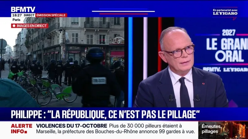 « JE SERAIS FAVORABLE À UNE COMMISSION D’ENQUÊTE SUR LE 17 OCTOBRE », DÉCLARE ÉDOUARD PHILIPPE, CANDIDAT HORIZONS À LA PRÉSIDENTIELLE