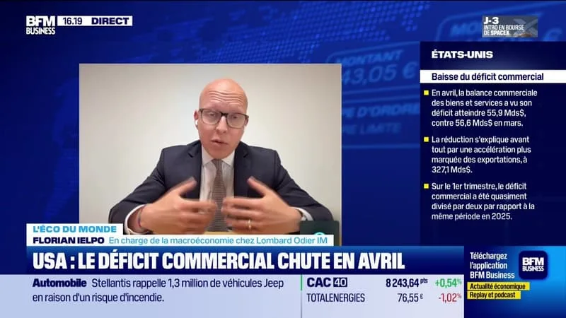 L’ÉCO DU MONDE : INDICATEUR DU JOUR, LA BALANCE COMMERCIALE US – 09/06