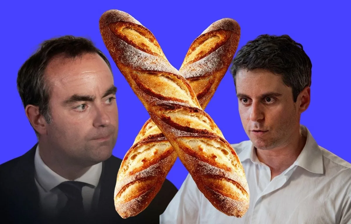 1ER-MAI : SÉBASTIEN LECORNU ET GABRIEL ATTAL SE CHERCHENT À COUPS DE BAGUETTES DE PAIN