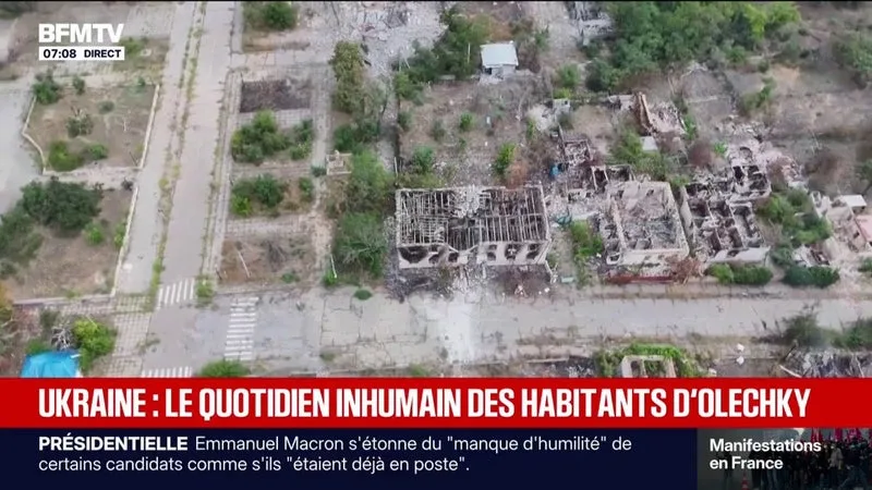 À OLECHKY, EN PREMIÈRE LIGNE FACE À LA RUSSIE, LES HABITANTS CONFRONTÉS À DES PÉNURIES