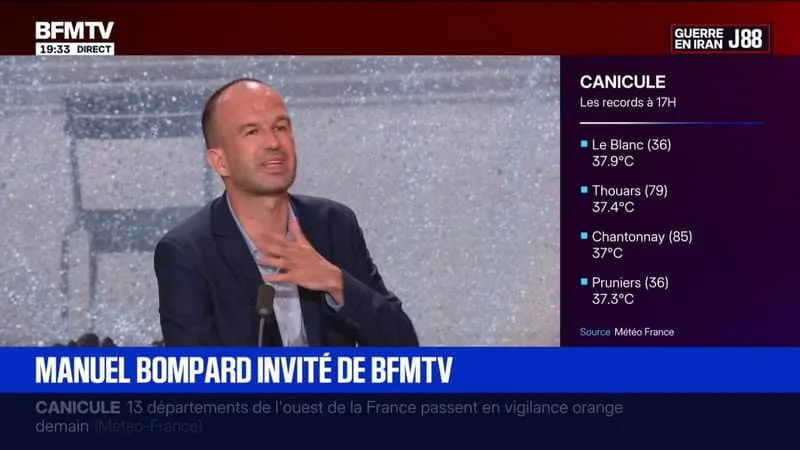 CANICULE: « IL FAUT S’ADAPTER ET LUTTER CONTRE LE RÉCHAUFFEMENT CLIMATIQUE », AFFIRME MANUEL BOMPARD (LFI)