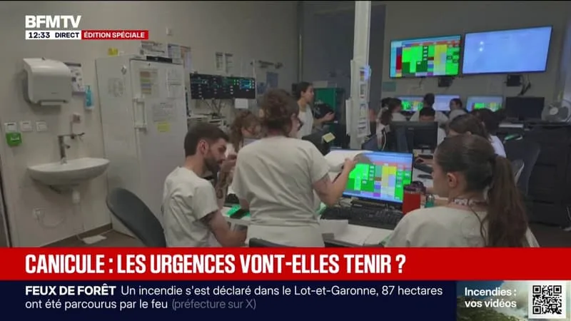 CANICULE: LA FRÉQUENTATION DES URGENCES EN HAUSSE