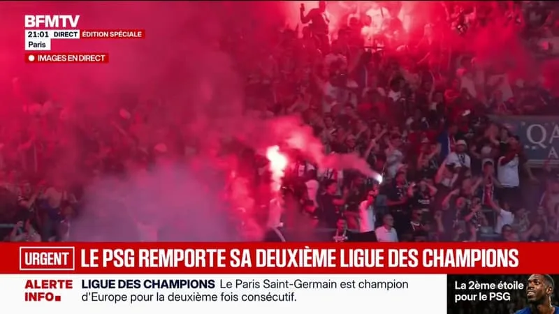 LE PSG VAINQUEUR DE LA LIGUE DES CHAMPIONS: EXPLOSION DE JOIE À PARIS!