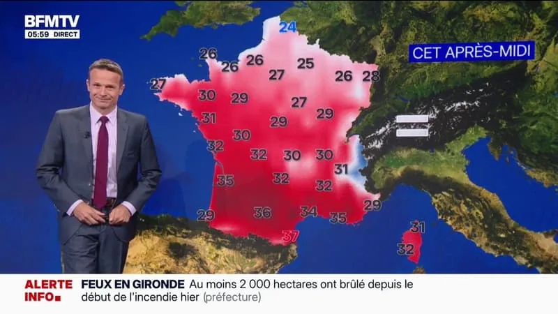 DES TEMPÉRATURES EN HAUSSE, NOTAMMENT DANS LE SUD-EST: LA MÉTÉO DU JEUDI 23 JUILLET