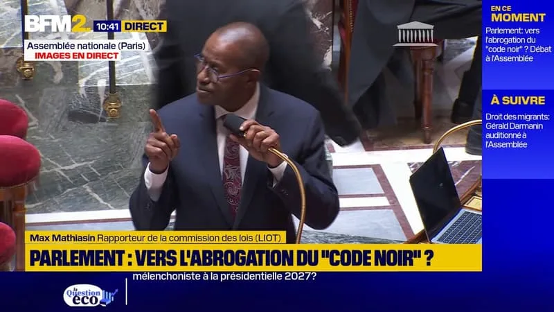 « ON N’AVAIT RIEN DEMANDÉ À PERSONNE »: LA RÉPONSE DU DÉPUTÉ MAX MATHIASIN AU RN, À PROPOS DU « CODE NOIR »