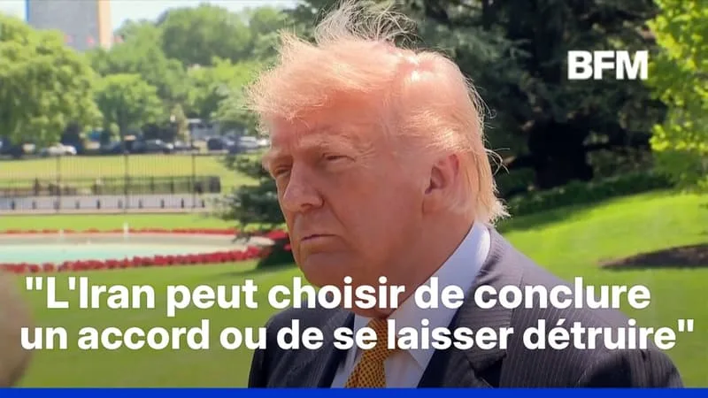 AVANT SON DÉPART POUR LA CHINE, DONALD TRUMP FAIT LE POINT SUR LA SITUATION AVEC L’IRAN
