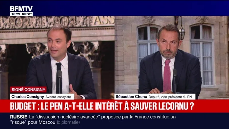 SIGNÉ CONSIGNY – MARINE LE PEN A-T-ELLE INTÉRÊT À SAUVER LE BUDGET DE SÉBASTIEN LECORNU?