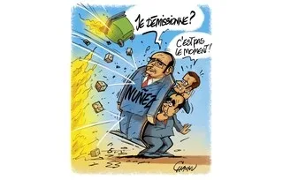 LE DESSIN DE CHAUNU : LES VIOLENCES DU 17 OCTOBRE ET LA DÉMISSION REFUSÉE DU MINISTRE DE L’INTÉRIEUR