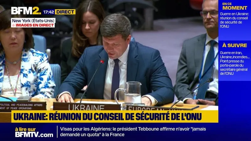 « MOSCOU NE CONNAÎT AUCUNE LIMITE, IL N’Y A PAS DE FRONTIÈRE QU’ELLE NE FRANCHISSE PAS », DÉNONCE LE REPRÉSENTANT DE L’UKRAINE À L’ONU