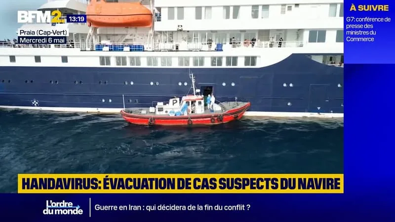 HANTAVIRUS: LES IMAGES DE L’ÉVACUATION DE CAS SUSPECTS DU NAVIRE MV HONDIUS