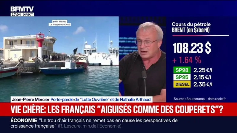 HAUSSE DES CARBURANTS: « LA COLÈRE DOIT S’EXPRIMER », ASSURE JEAN-PIERRE MERCIER, PORTE-PAROLE « LUTTE OUVRIÈRE »