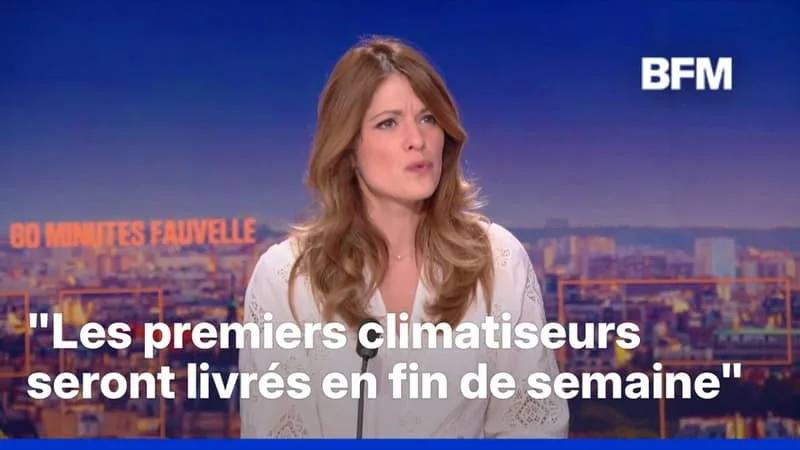 MAUD BREGEON ANNONCE QUE LA LIVRAISON DE CLIMATISEURS AUX HÔPITAUX VA SE FAIRE CETTE SEMAINE