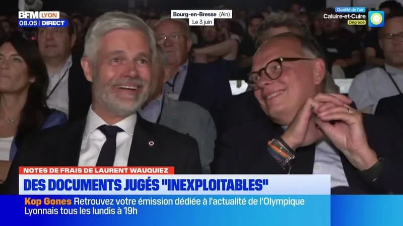 NOTES DE FRAIS DE LAURENT WAUQUIEZ : DES DOCUMENTS JUGÉS « INEXPLOITABLES »