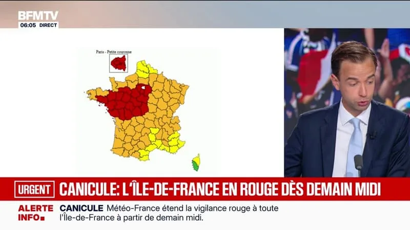 L’ÎLE-DE-FRANCE PASSE À SON TOUR EN VIGILANCE ROUGE CANICULE, LES TEMPÉRATURES VONT ENCORE AUGMENTER DANS L’HEXAGONE