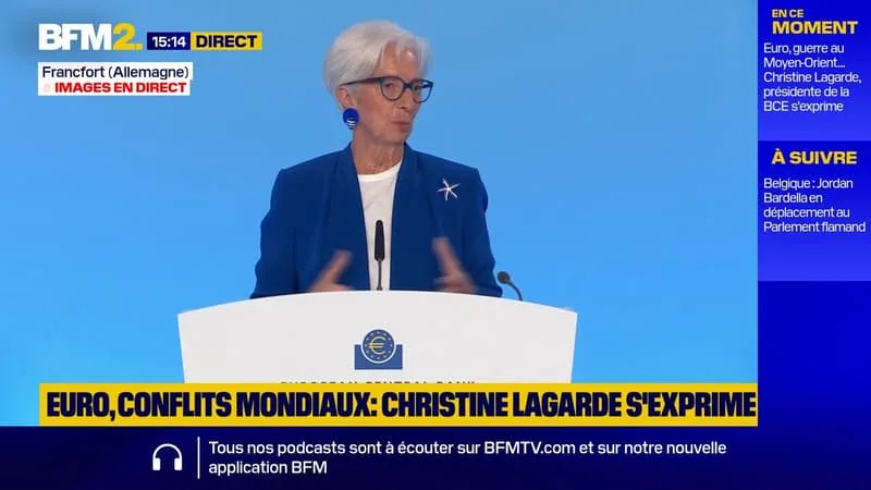 LA DÉCISION DE LA BCE DE RELEVER SES TAUX A ÉTÉ PRISE « À L’UNANIMITÉ », ASSURE SA PRÉSIDENTE CHRISTINE LAGARDE
