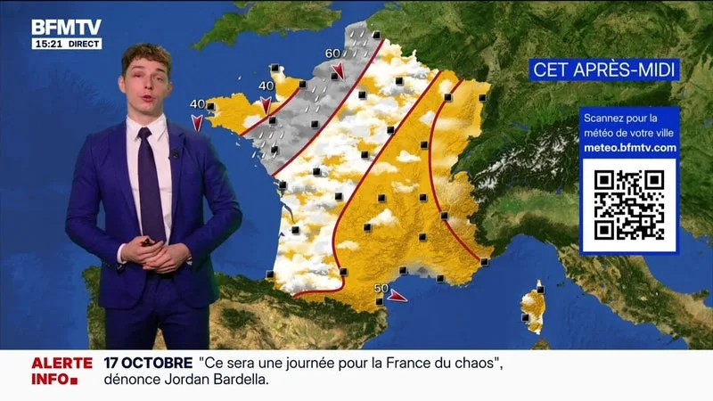 LA MÉTÉO POUR CE SAMEDI 17 OCTOBRE 2026