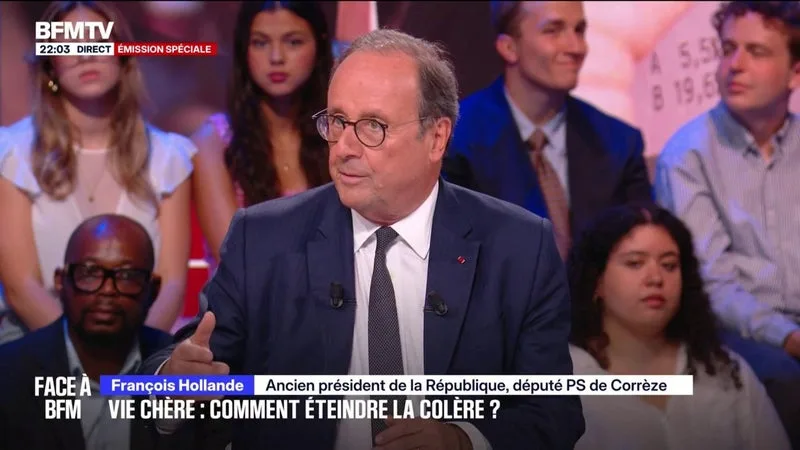 VIE CHÈRE: « IL FAUT QUE LE GOUVERNEMENT RÉPONDE À CETTE COLÈRE », ESTIME FRANÇOIS HOLLANDE, ANCIEN PRÉSIDENT DE LA RÉPUBLIQUE