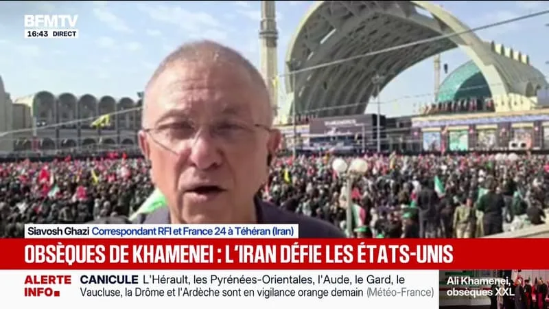 IRAN: LA FOULE SE RASSEMBLE POUR LES FUNÉRAILLES D’ALI KHAMENEI