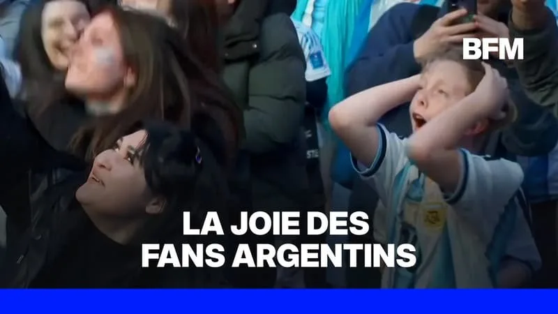 L’EXPLOSION DE JOIE DES SUPPORTERS ARGENTINS APRÈS LA QUALIFICATION EN FINALE DE L’ALBICELESTE