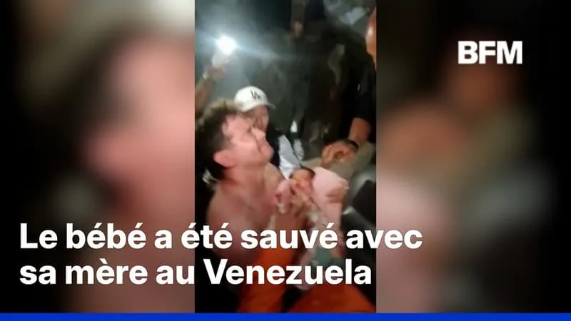 VENEZUELA: UN NOUVEAU-NÉ RETROUVÉ VIVANT DANS LES DÉCOMBRES APRÈS LES SÉISMES