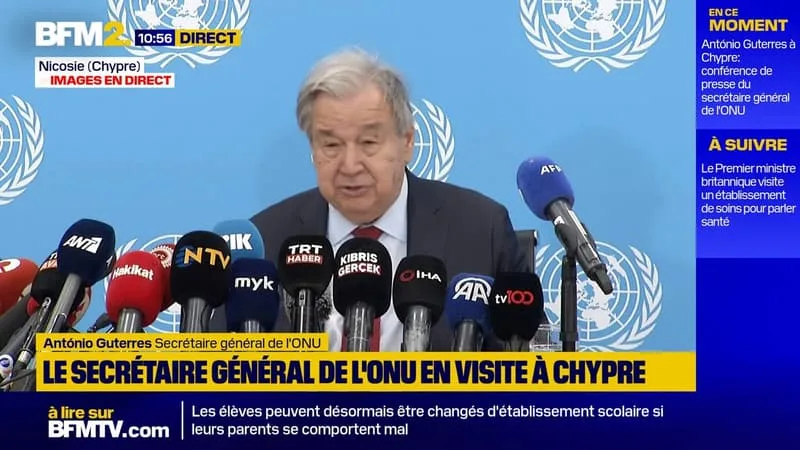 CHYPRE: LE SECRÉTAIRE GÉNÉRAL DE L’ONU APPELLE GRECS ET TURCS À « LA COOPÉRATION » ET À « LA PAIX »