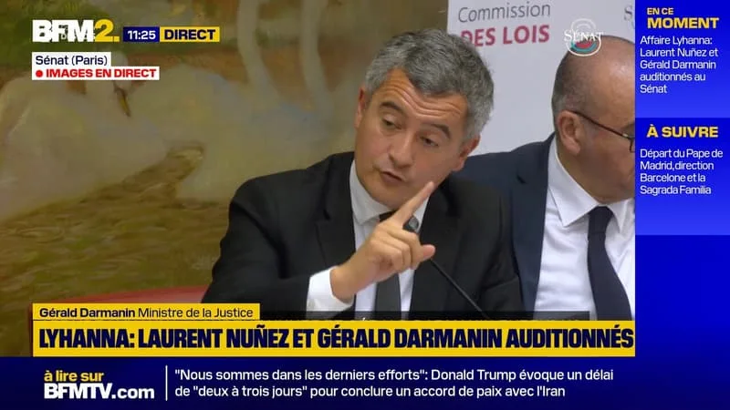 AFFAIRE LYHANNA: GÉRALD DARMANIN APPELLE LES SÉNATEURS À « REDONNER DES POUVOIRS » AU GARDE DES SCEAUX POUR « POUVOIR APPLIQUER UNE POLITIQUE PÉNALE »