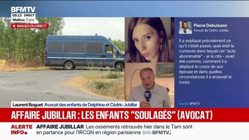 « CÉDRIC JUBILLAR EST EN TRAIN DE S’APPROPRIER LE CRIME QU’IL A COMMIS, IL FAUT QU’IL LE FASSE DE MANIÈRE SINCÈRE », DÉCLARE L’AVOCAT DES ENFANTS DU COUPLE