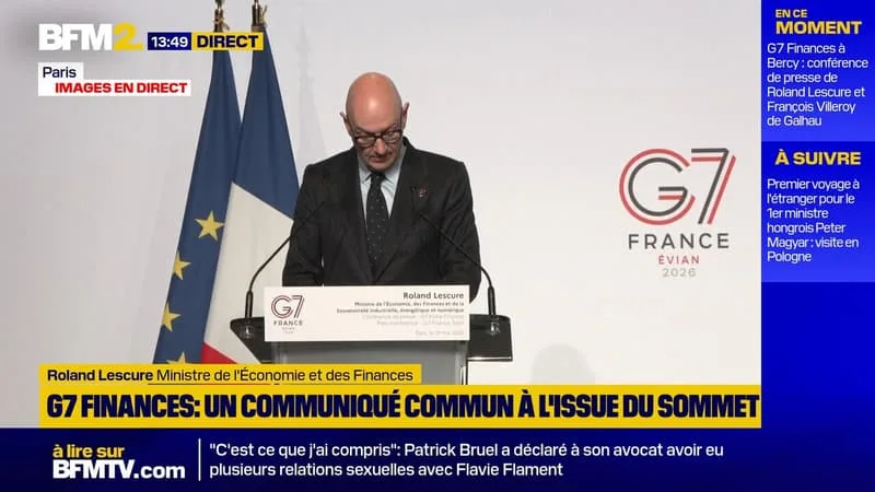 G7 FINANCES: « LA LOI DU PLUS FORT NE FONCTIONNE PAS », SOUTIENT LE MINISTRE DE L’ÉCONOMIE ROLAND LESCURE