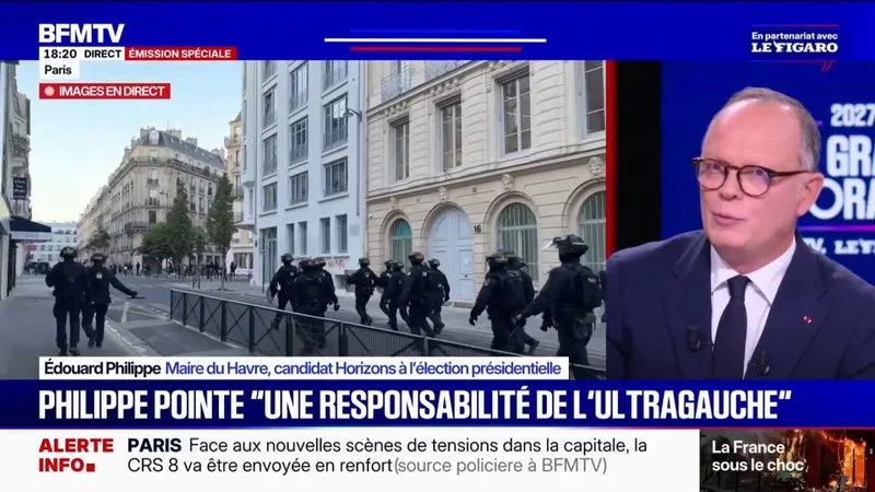 17-OCTOBRE: « DANS NOTRE PAYS, L’ORDRE RÉPUBLICAIN ÇA EXISTE », DÉCLARE ÉDOUARD PHILIPPE, CANDIDAT HORIZONS À LA PRÉSIDENTIELLE