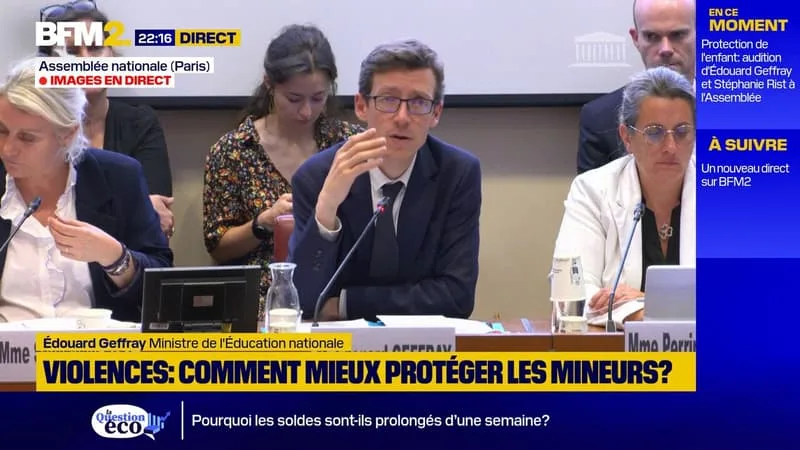 VIOLENCES SUR MINEURS: »SI QUELQU’UN EST UN DANGER, IL FAUT POUVOIR LE RÉVOQUER », DIT ÉDOUARD GEFFRAY