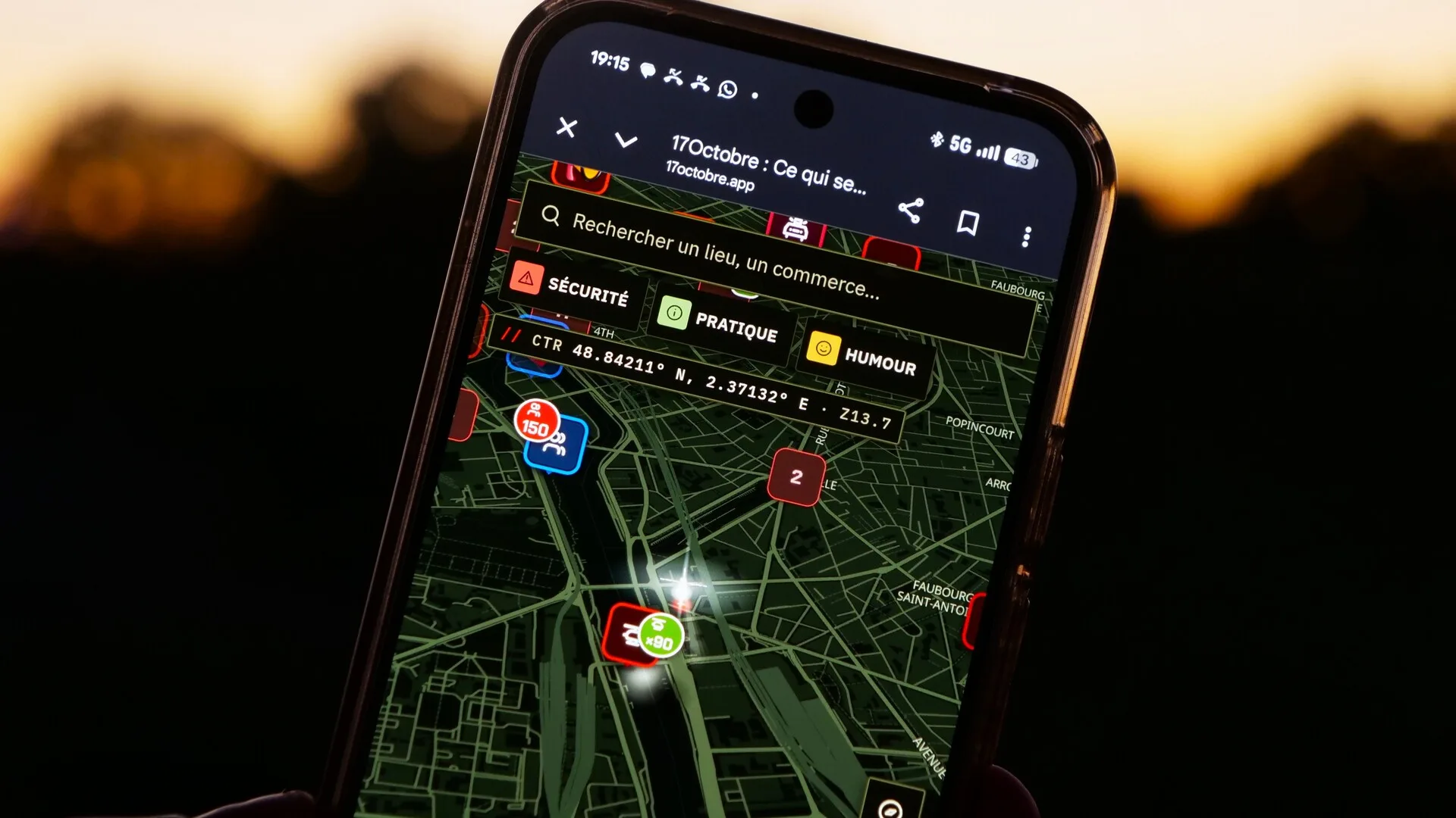 ON A TESTÉ LE GOOGLE MAPS ET LE WAZE DES MANIFESTATIONS DU 17 OCTOBRE, UNE CARTE QUI CACHE BIEN DES SECRETS !