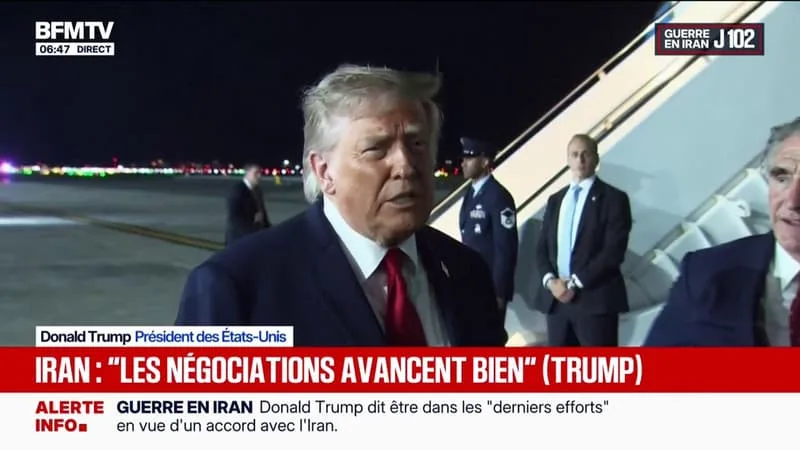 GUERRE AU MOYEN-ORIENT: « LES NÉGOCIATIONS AVEC L’IRAN SE POURSUIVENT », ASSURE DONALD TRUMP