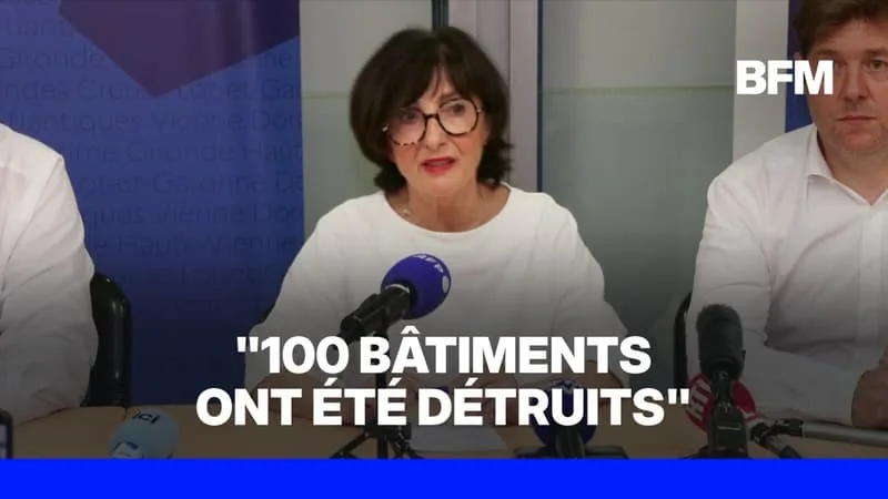 LA PRÉFÈTE DE LA GIRONDE FAIT UN POINT SUR L’INCENDIE QUI TOUCHE LA RÉGION