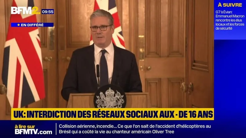 LE ROYAUME-UNI VA INTERDIRE L’ACCÈS AUX RÉSEAUX SOCIAUX POUR TOUS LES ENFANTS DE MOINS DE 16 ANS