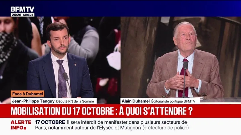 MOBILISATION DU 17 OCTOBRE: « J’ESPÈRE QUE LES ÉLÉMENTS PERTURBATEURS SERONT ÉCARTÉS TRÈS RAPIDEMENT », AFFIRME JEAN-PHILIPPE TANGUY, DÉPUTÉ DU RASSEMBLEMENT NATIONAL