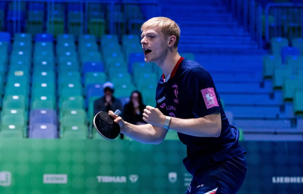 TENNIS DE TABLE : LE FRANÇAIS FÉLIX LEBRUN SACRÉ CHAMPION D’EUROPE POUR LA PREMIÈRE FOIS
