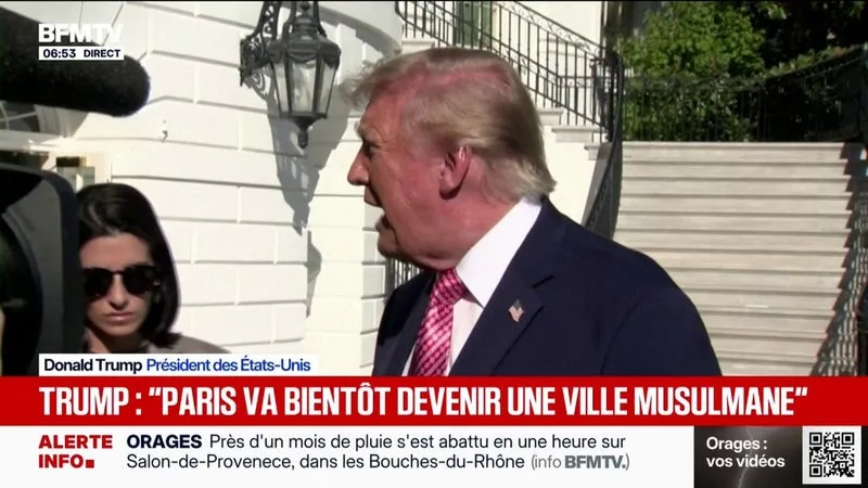 VIOLENCES DU 17 OCTOBRE: DONALD TRUMP S’EN PREND À EMMANUEL MACRON ET À L’IMMIGRATION