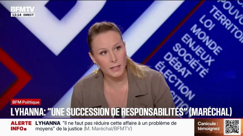 AFFAIRE LYHANNA: « ON SE TROMPE À RÉDUIRE CE DÉBAT UNIQUEMENT À LA QUESTION DES MOYENS », DÉCLARE MARION MARÉCHAL (IDENTITÉ-LIBERTÉS)