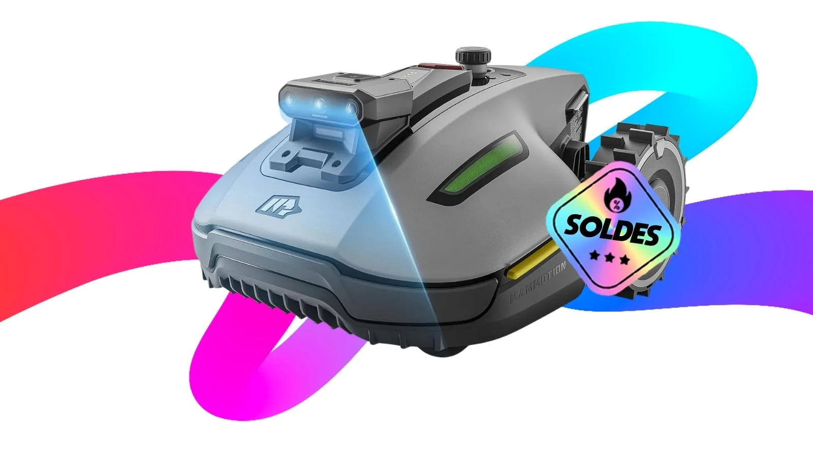 PETITS JARDINS, RÉJOUISSEZ-VOUS : CE ROBOT TONDEUSE MAMMOTION À LA NAVIGATION IA 3D EST SOLDÉ À -200€