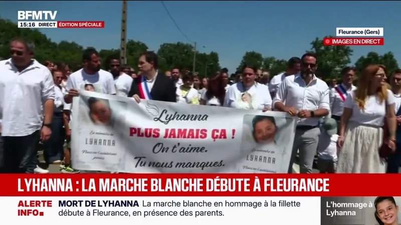 LYHANNA: LA MARCHE BLANCHE A DÉBUTÉ DANS UNE ATMOSPHÈRE DE RECUEILLEMENT