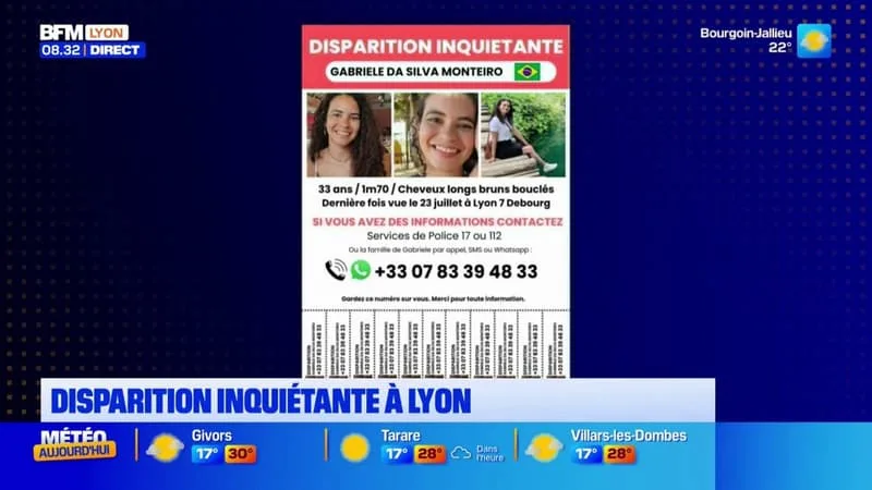GABRIELE DA SILVA MONTEIRO, UNE JEUNE FEMME DE 33 ANS, EST PORTÉE DISPARUE DEPUIS JEUDI DERNIER