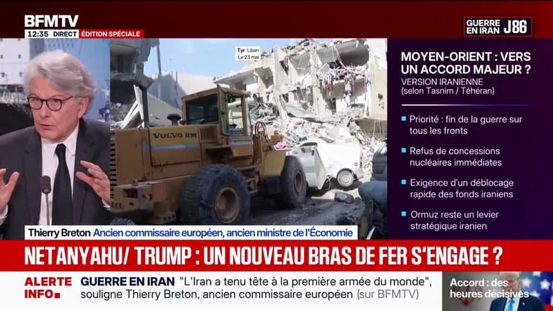 LIBAN/ISRAËL: « ON A POUR LA PREMIÈRE FOIS DEPUIS DES ANNÉES DES NÉGOCIATIONS QUI ONT ÉTÉ ROUVERTES », OBSERVE THIERRY BRETON