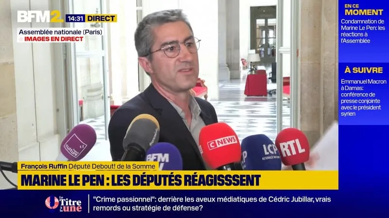 « LA JUSTICE REMET LA BALLE DANS LE CAMP DE MARINE LE PEN », ESTIME FRANÇOIS RUFFIN