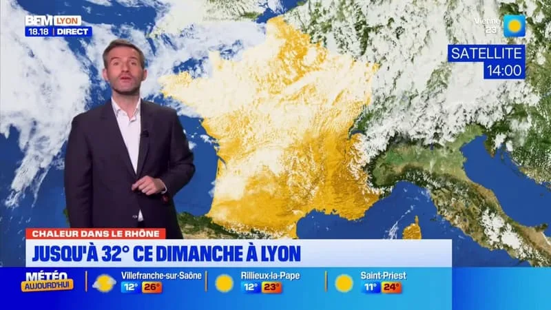 JUSQU’À 32 DEGRÉS CE DIMANCHE À LYON