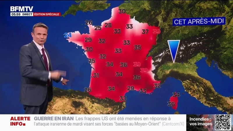 ORAGES, 21 DÉPARTEMENTS EN VIGILANCE ORANGE CANICULE… LA MÉTÉO DU JEUDI 30 JUILLET 2026