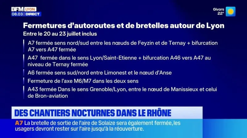 DES CHANTIERS NOCTURNES DANS LE RHÔNE
