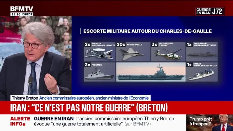 GUERRE AU MOYEN-ORIENT: « CETTE GUERRE N’EST PAS NOTRE GUERRE (…) MAIS NOUS SOMMES TOUS MASSIVEMENT IMPACTÉS », AFFIRME THIERRY BRETON